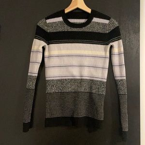 Ralph Lauren sweater black and purple stripes